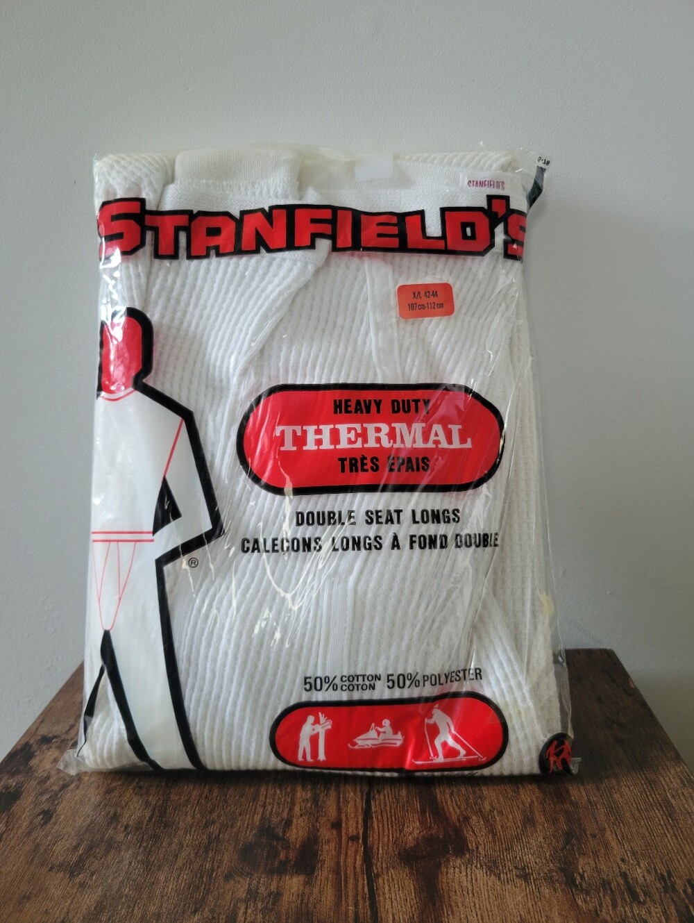 Vintage Stanfield's Heavy Duty Thermal Double Seat Longs - Size XL